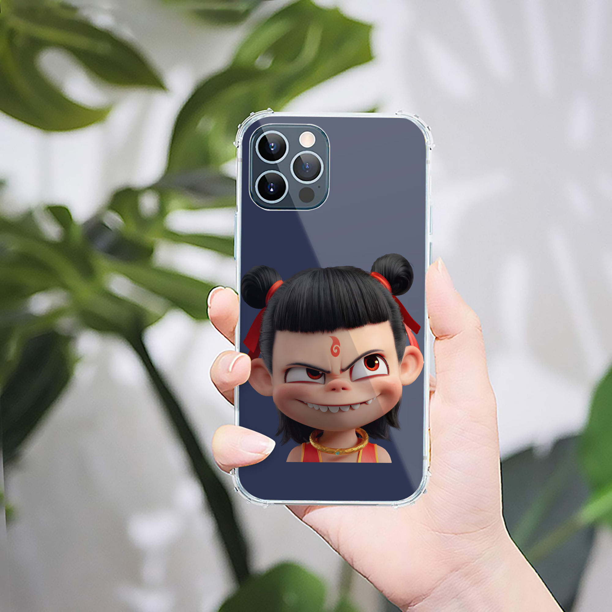 （画像用） Ne Zha 2 ナタ 魔童の大暴れ 【iPhone 12シリーズ対応】透明スマホケース（クリアソフトケース）